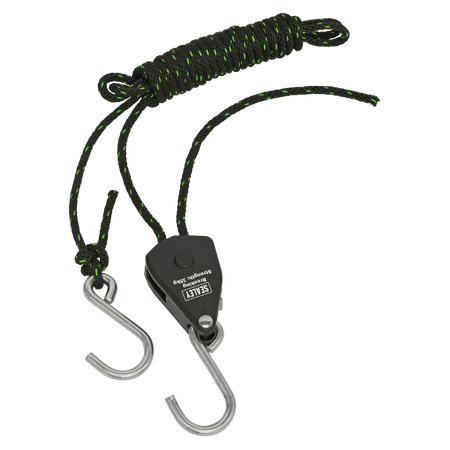 Ratchet Parts Hanger/Tie Down with S-Shaped Hooks 2m - Pack of 2 : Model No- VS0118