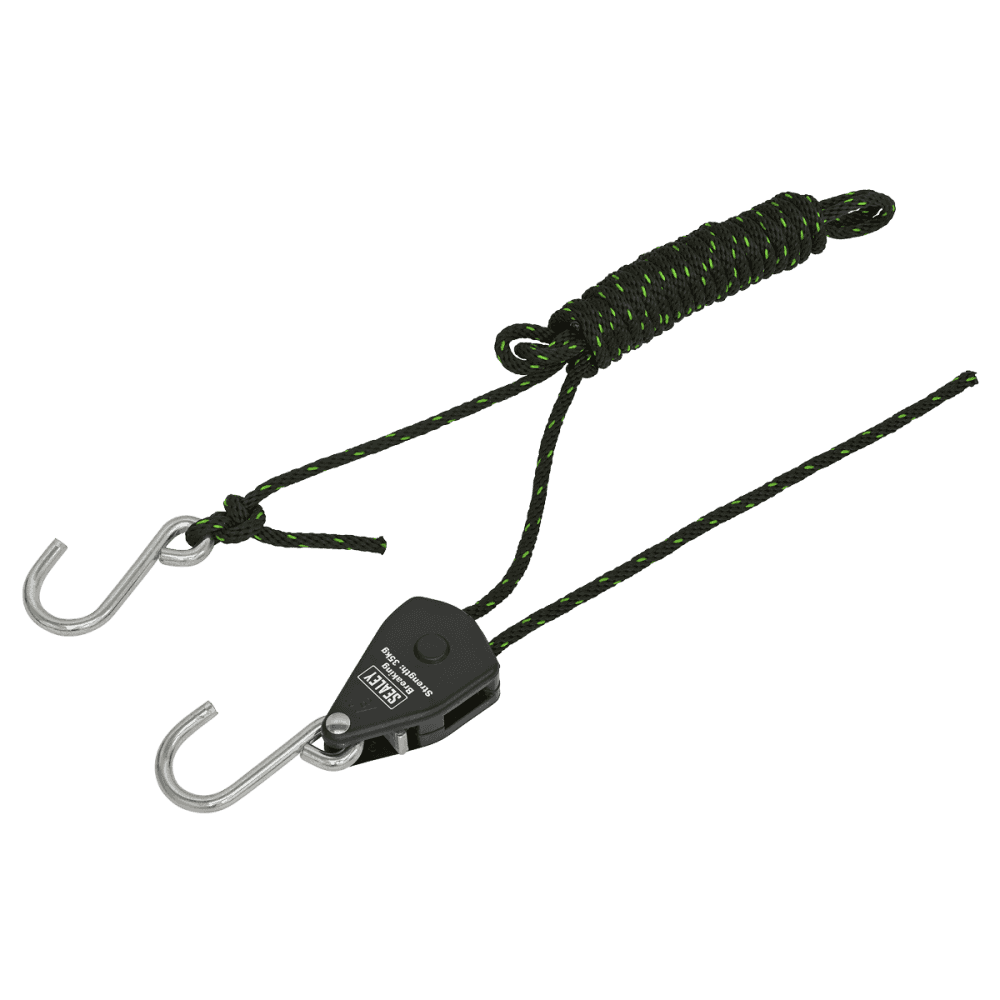 Ratchet Parts Hanger/Tie Down with S-Shaped Hooks 2m - Pack of 2 : Model No- VS0118