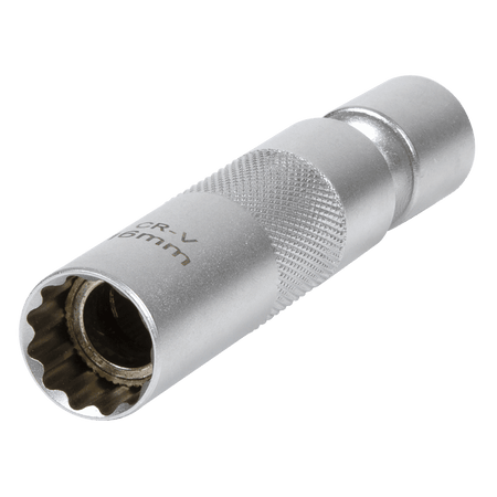 Spark Plug Socket with Universal Joint 3/8"Sq Drive 12-Point 16mm Model No- AK6571