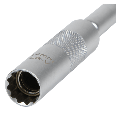 Spark Plug Socket with Universal Joint & Extension 3/8"Sq Drive 12-Point 14mm Model No- AK6575
