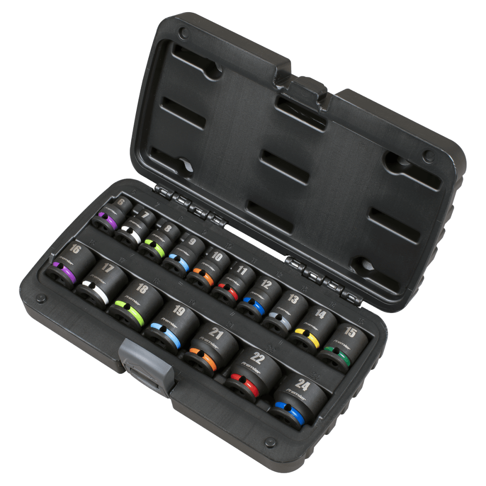 Impact Socket Set 3/8"Sq Drive 17pc Model No- AK68218