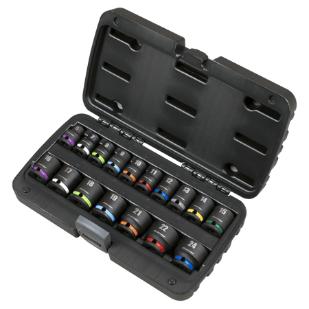 Impact Socket Set 3/8"Sq Drive 17pc Model No- AK68218