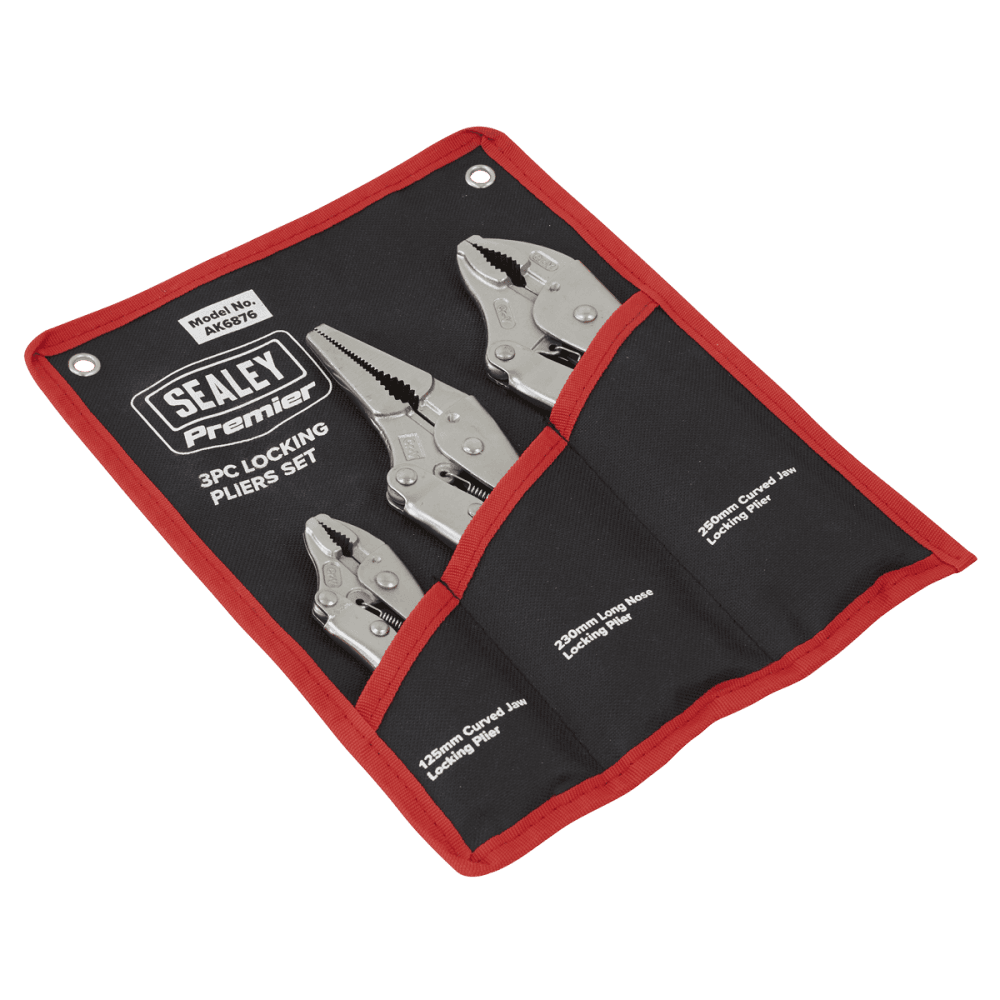 Premier Locking Pliers Set 3pc Model No- AK6876