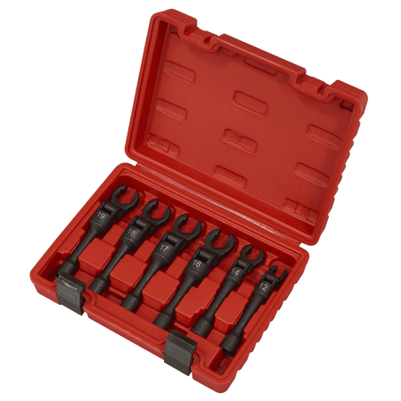 Flexi-Head Flare Nut Diesel Injection Wrench Set 6pc 3/8"Sq Drive Model No- AK6901