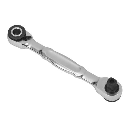 Micro Ratchet Bit Driver & Wrench 1/4"Sq & 1/4"Hex Drive Model No- AK6972
