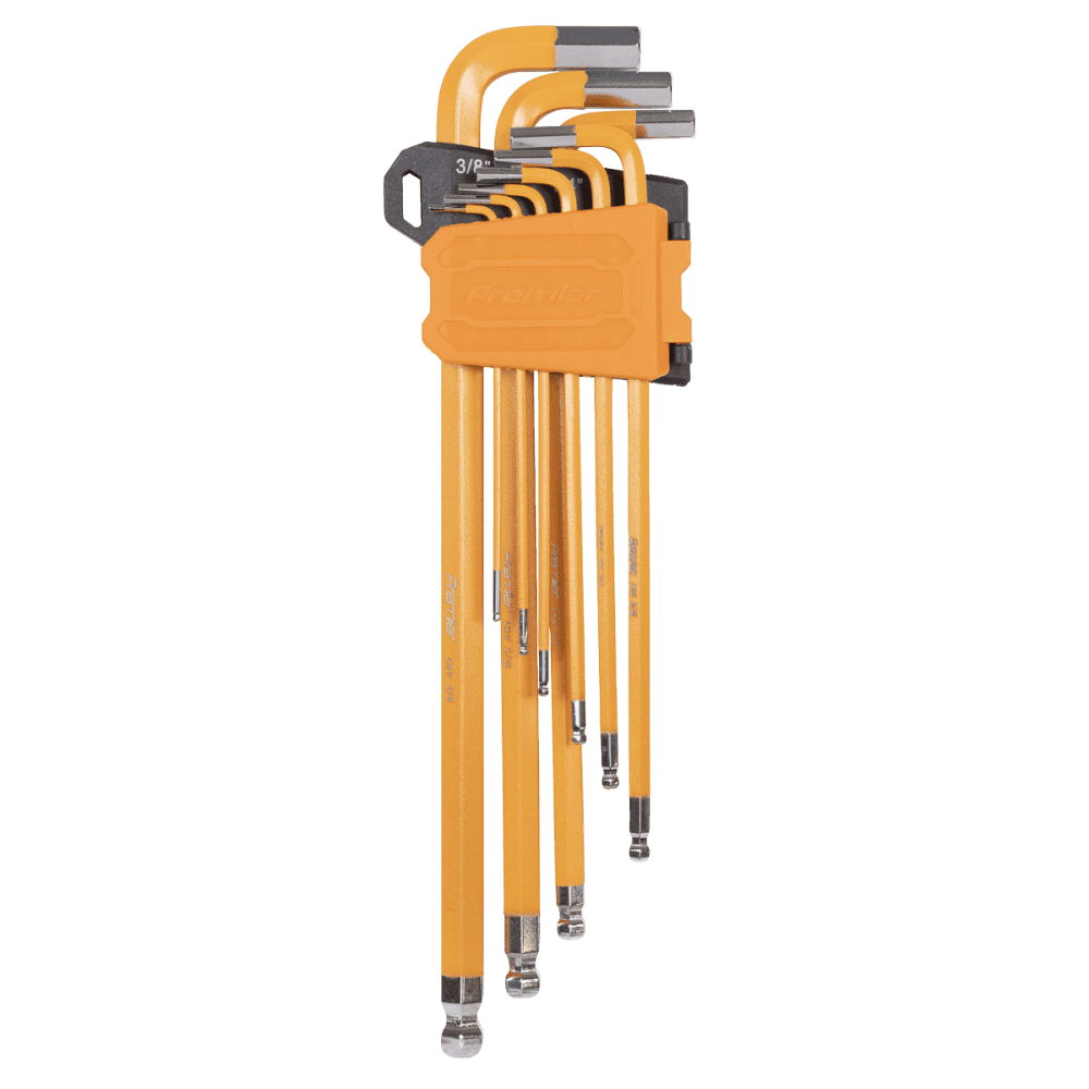 Premier Imperial Extra-Long Ball-End Hex Key Set 9pc Model No- AK7175