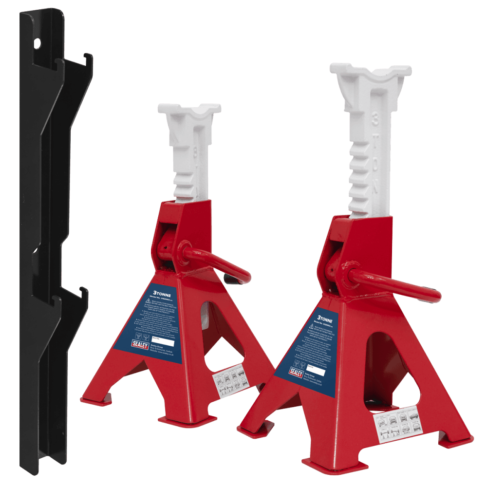 Axle Stand & Axle Stand Storage Rack Combo 3 Tonne Model No- VS2003COMBO