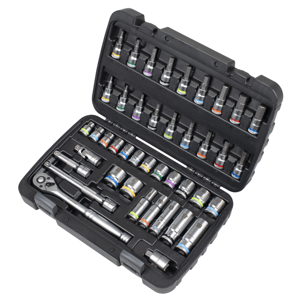 Socket & Socket Bit Set 3/8"Sq Drive 42pc : Model No- AK7915