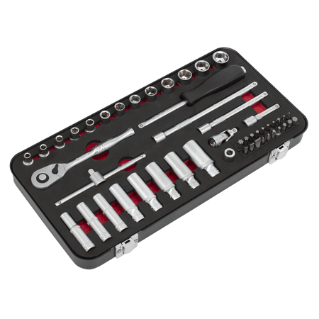 Premier Platinum Socket Set 1/4"Sq Drive 49pc Model No- AK7920