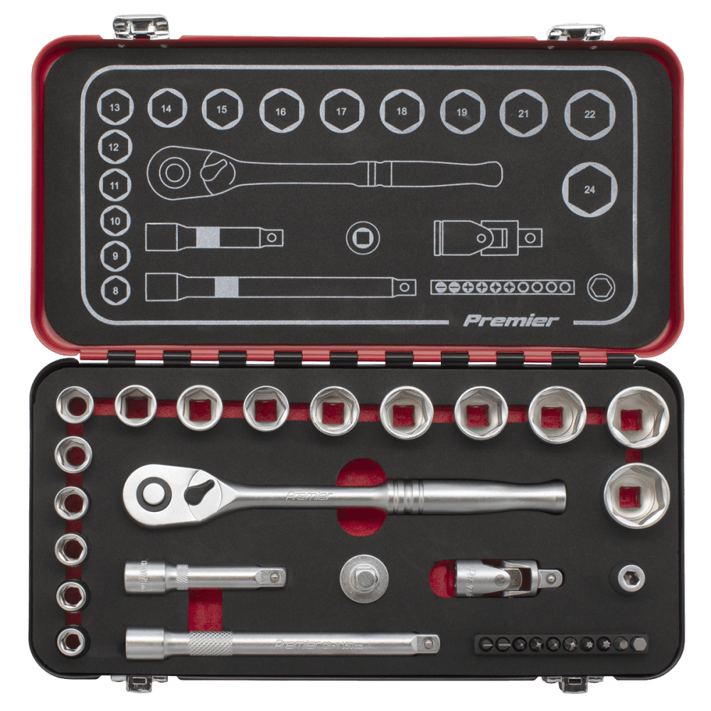 Premier Platinum Socket Set 3/8"Sq Drive 31pc Model No- AK7921