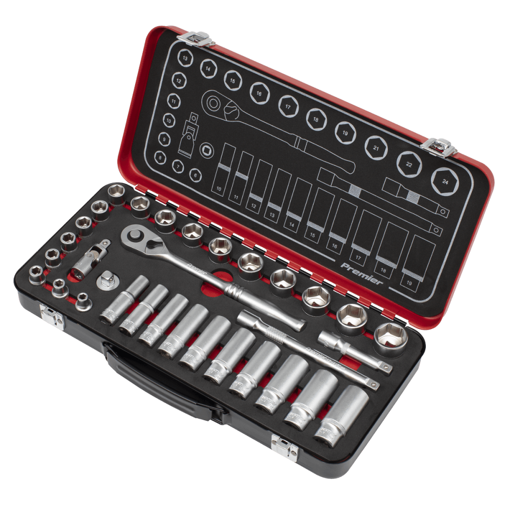 Premier Platinum Socket Set 3/8"Sq Drive 32pc : Model No- AK7922