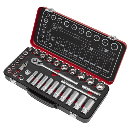 Premier Platinum Socket Set 3/8"Sq Drive 32pc : Model No- AK7922