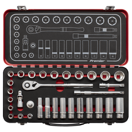 Premier Platinum Socket Set 3/8"Sq Drive 32pc : Model No- AK7922
