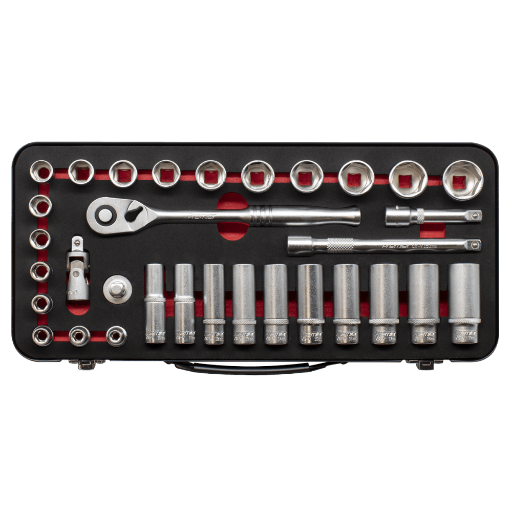 Premier Platinum Socket Set 3/8"Sq Drive 32pc : Model No- AK7922
