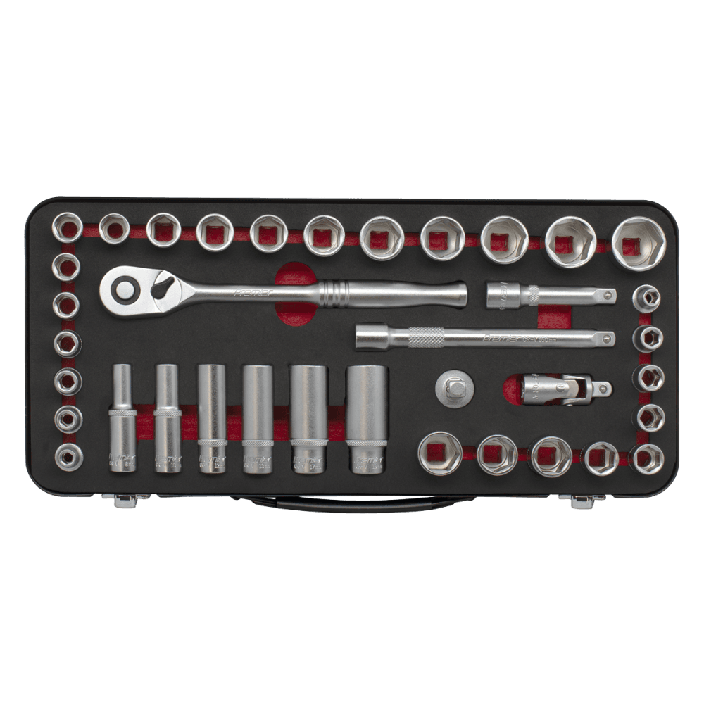 Premier Platinum Metric/Imperial Socket Set 3/8"Sq Drive 37pc : Model No- AK7923