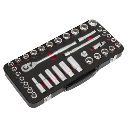 Premier Platinum Metric/Imperial Socket Set 3/8"Sq Drive 37pc : Model No- AK7923