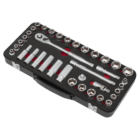 Premier Platinum Metric/Imperial Socket Set 3/8"Sq Drive 37pc : Model No- AK7923