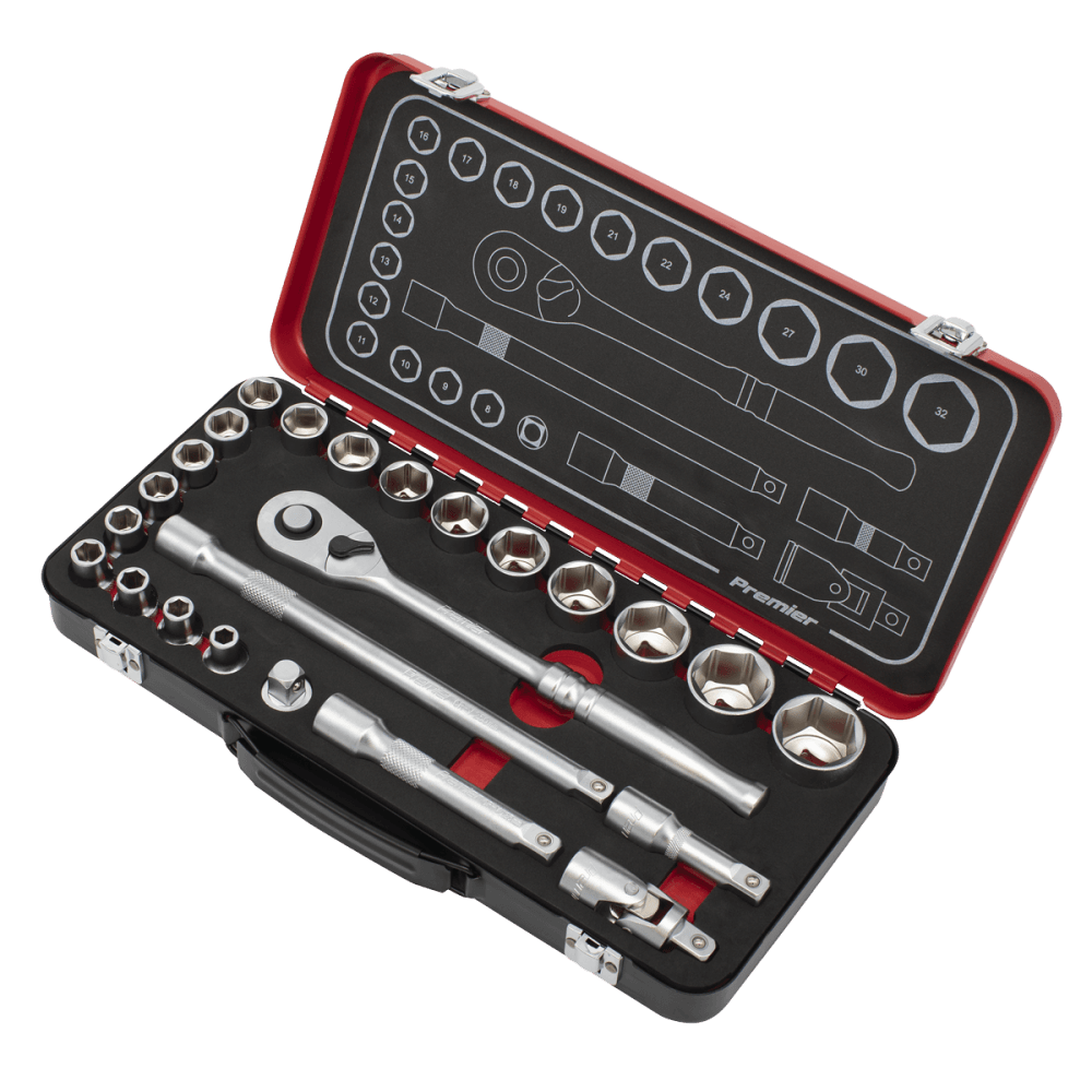 Premier Platinum Socket Set 1/2"Sq Drive 24pc Model No- AK7924