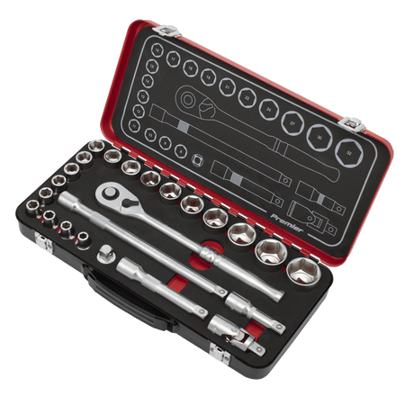 Premier Platinum Socket Set 1/2"Sq Drive 24pc Model No- AK7924