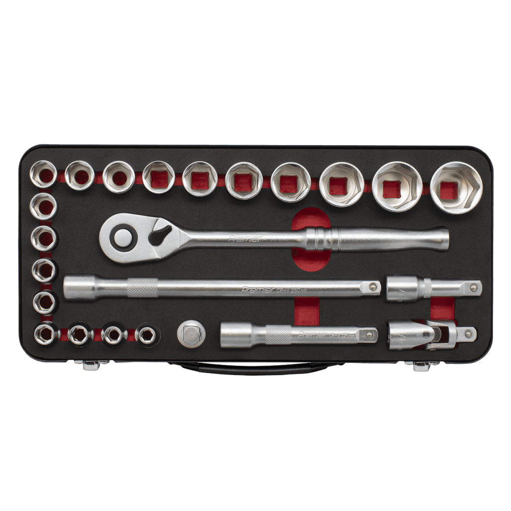 Premier Platinum Socket Set 1/2"Sq Drive 24pc Model No- AK7924