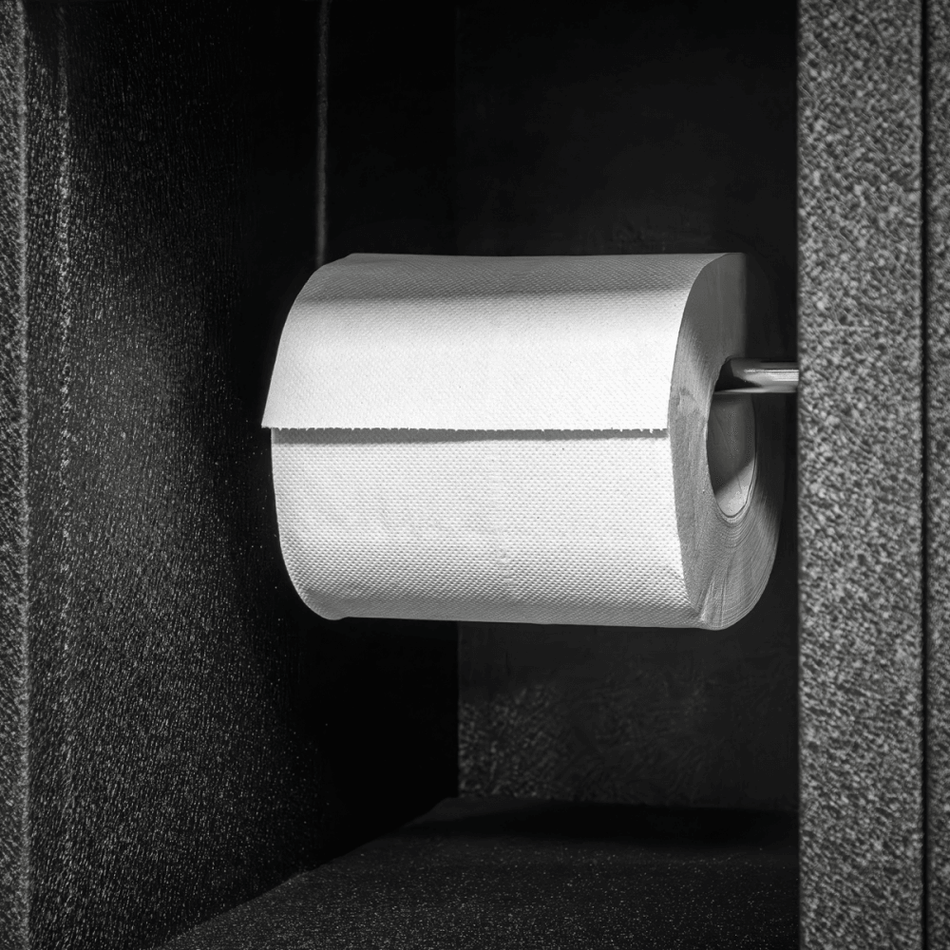 2-Ply Embossed White Paper Roll 60m - Pack of 6 Model No- WHT60