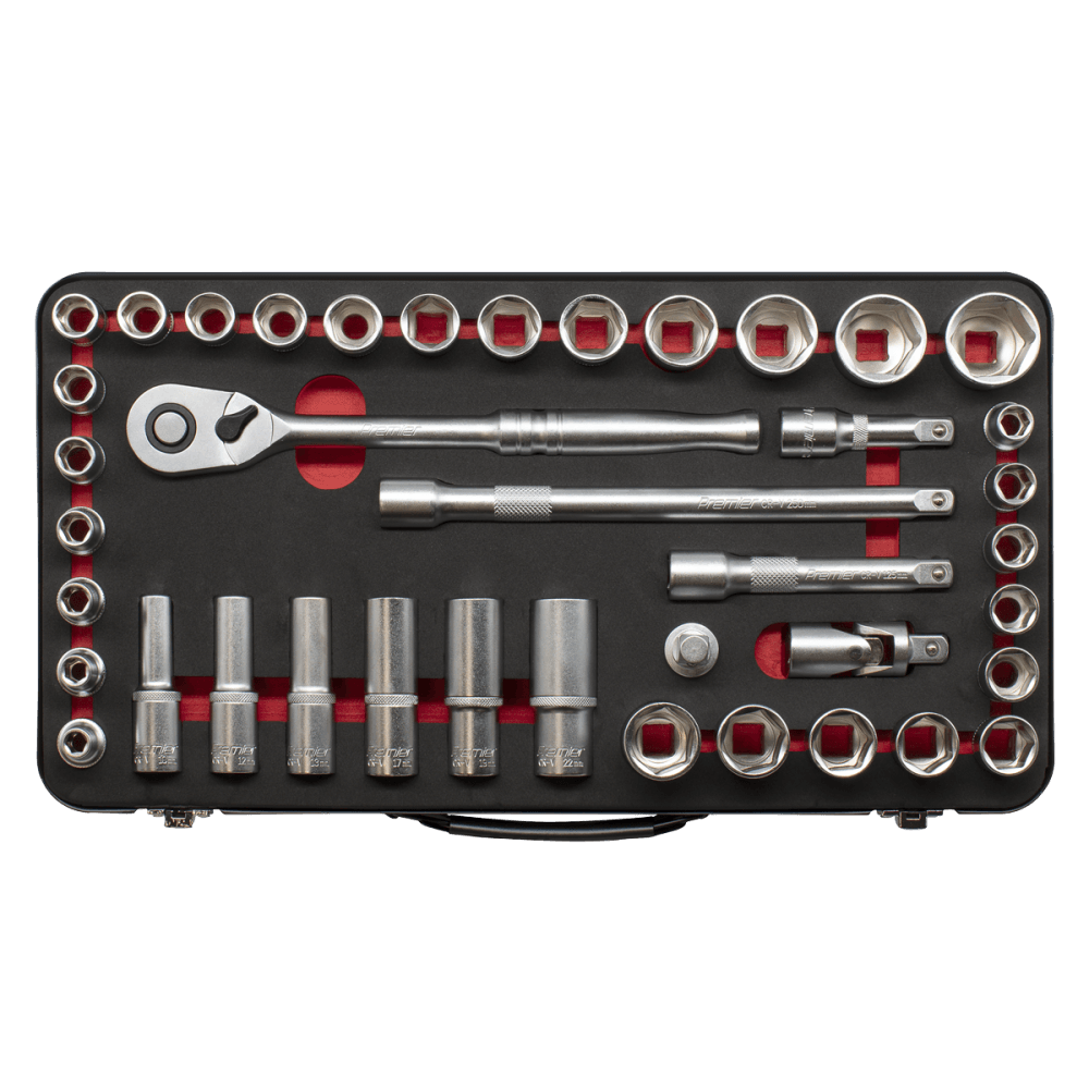 Premier Platinum Metric/Imperial Socket Set 1/2"Sq Drive 40pc : Model No- AK7925