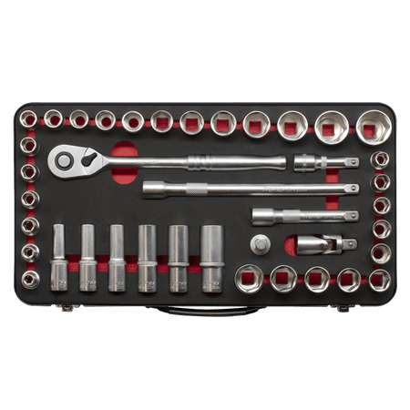 Premier Platinum Metric/Imperial Socket Set 1/2"Sq Drive 40pc : Model No- AK7925