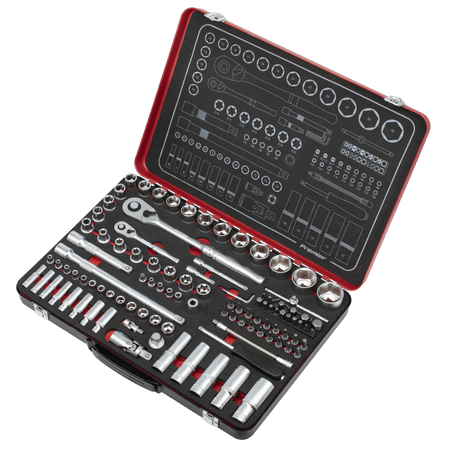 Premier Platinum Socket Set 1/4" & 1/2"Sq Drive 108pc : Model No- AK7926