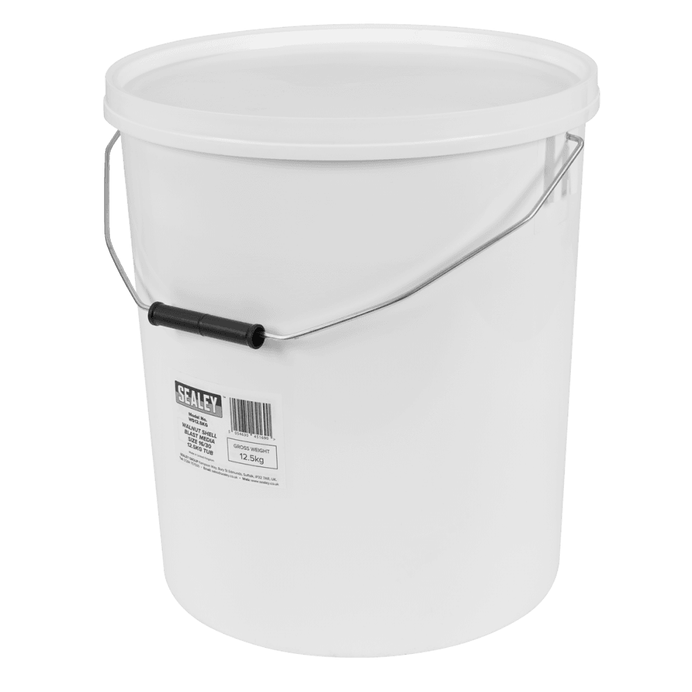 Walnut Shell Blast Media - Size 16/30 - 12.5kg Tub Model No- WS12.5KG