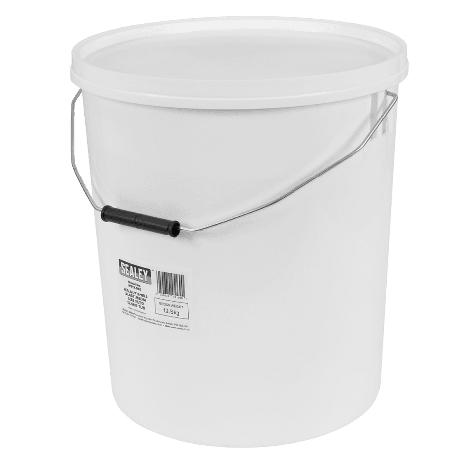 Walnut Shell Blast Media - Size 16/30 - 12.5kg Tub Model No- WS12.5KG