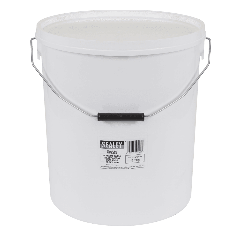 Walnut Shell Blast Media - Size 16/30 - 12.5kg Tub Model No- WS12.5KG