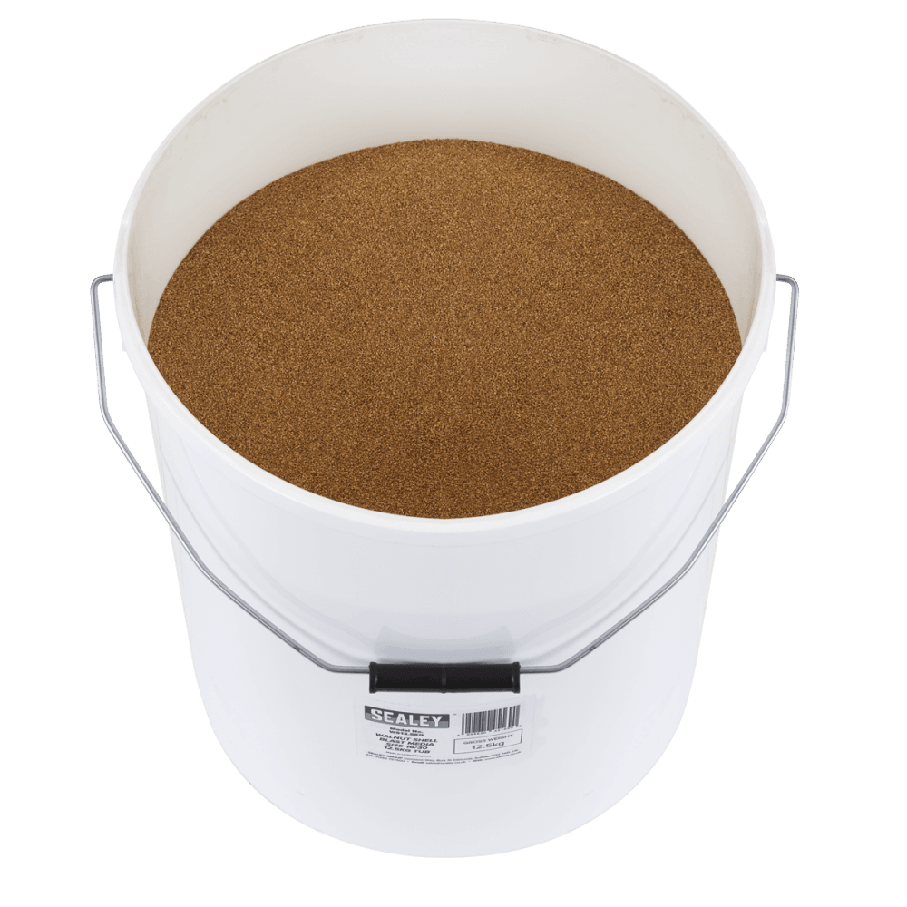 Walnut Shell Blast Media - Size 16/30 - 12.5kg Tub Model No- WS12.5KG