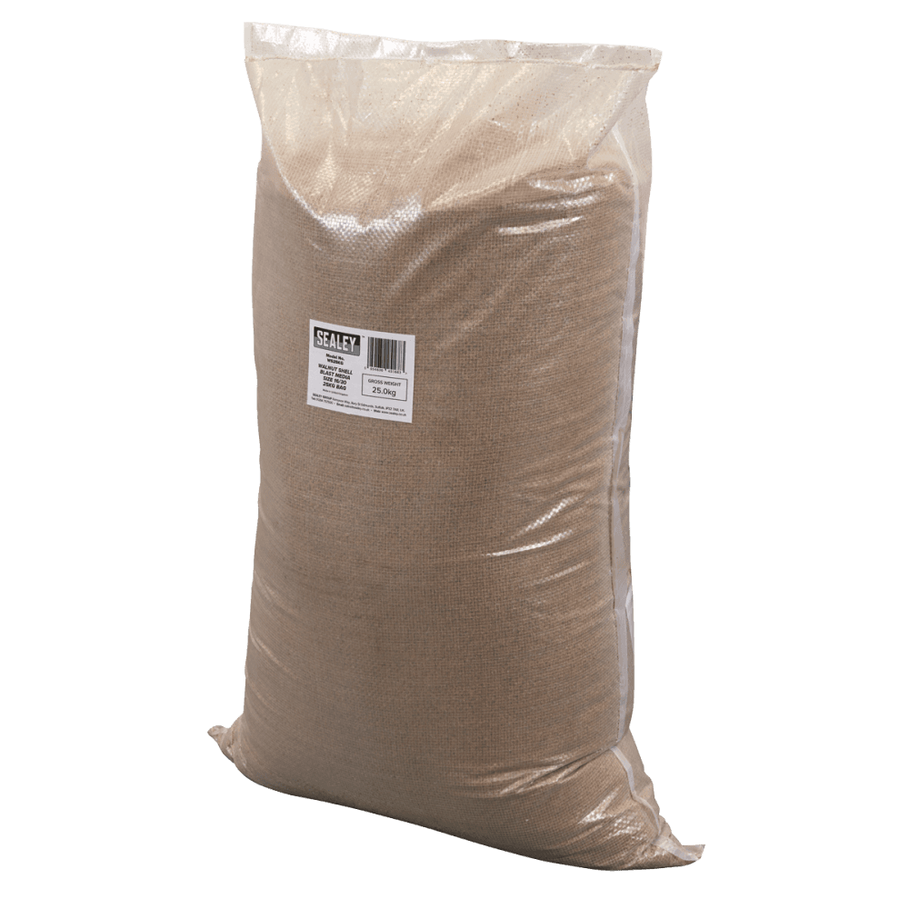 Walnut Shell Blast Media - Size 16/30 - 25kg Bag Model No- WS25KG