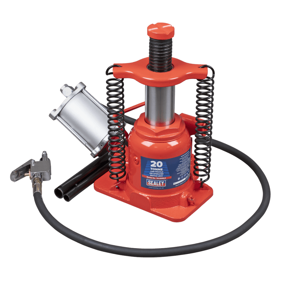 Low Profile Air Operated Hydraulic Bottle Jack 20 Tonne : Model No- YAJ20SLE