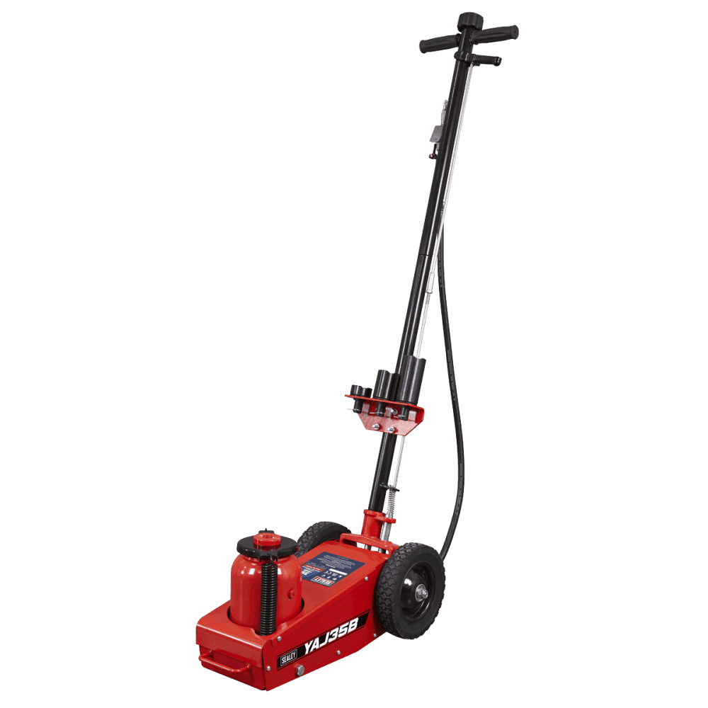 Air Operated Single Stage Trolley Jack 35 Tonne : Model No- YAJ35B