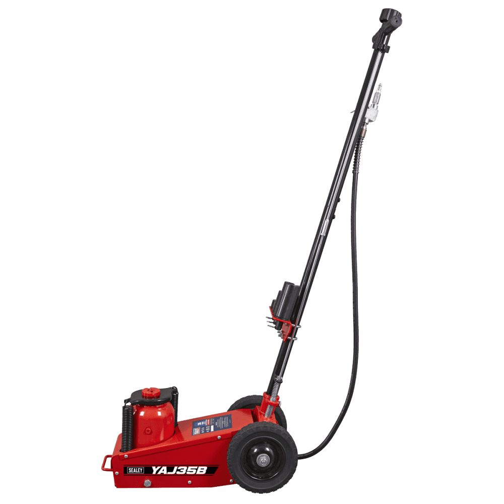 Air Operated Single Stage Trolley Jack 35 Tonne : Model No- YAJ35B
