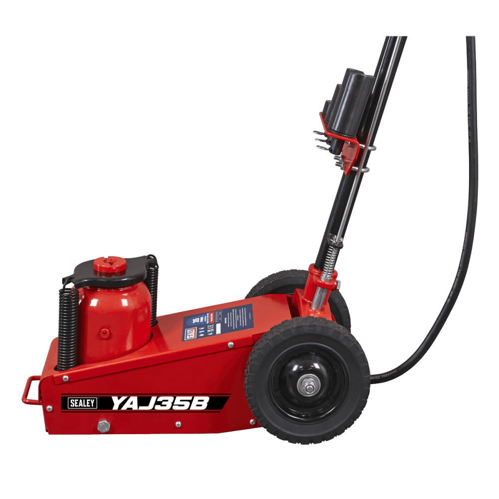 Air Operated Single Stage Trolley Jack 35 Tonne : Model No- YAJ35B