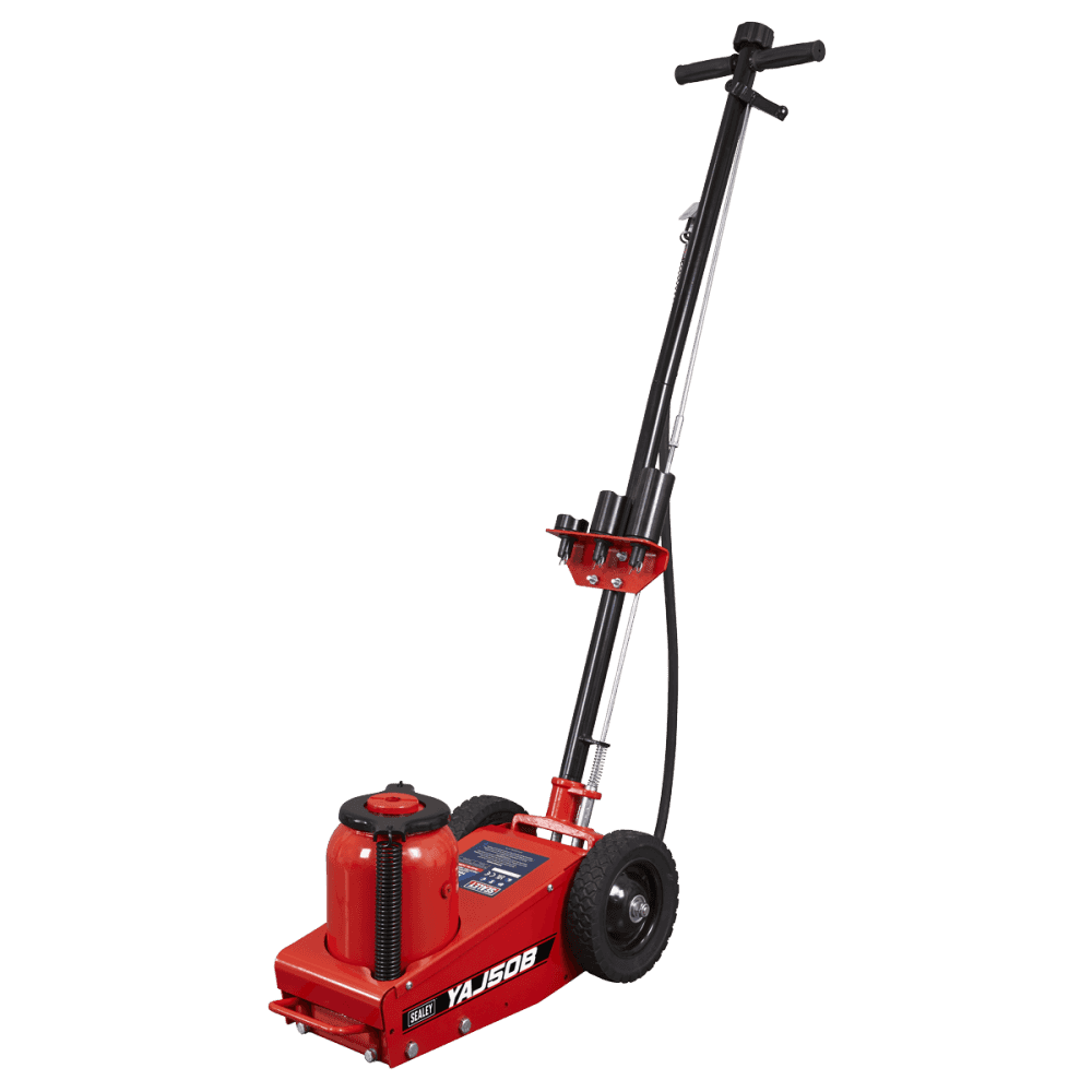Air Operated Single Stage Trolley Jack 50 Tonne : Model No- YAJ50B