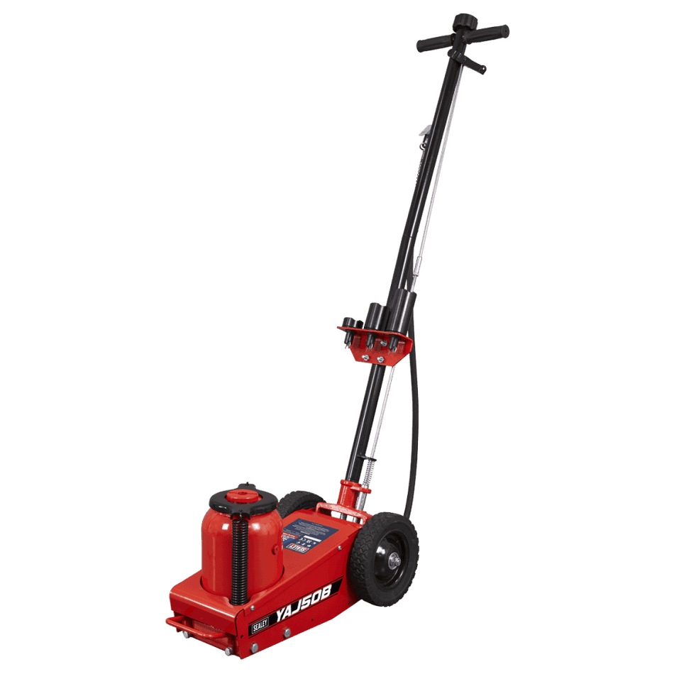 Air Operated Single Stage Trolley Jack 50 Tonne : Model No- YAJ50B