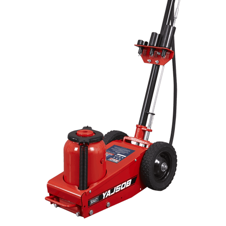 Air Operated Single Stage Trolley Jack 50 Tonne : Model No- YAJ50B