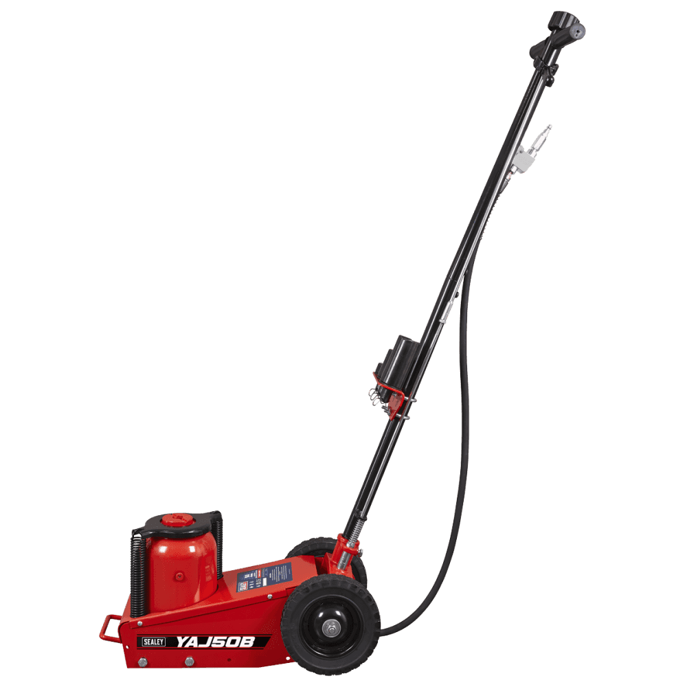 Air Operated Single Stage Trolley Jack 50 Tonne : Model No- YAJ50B