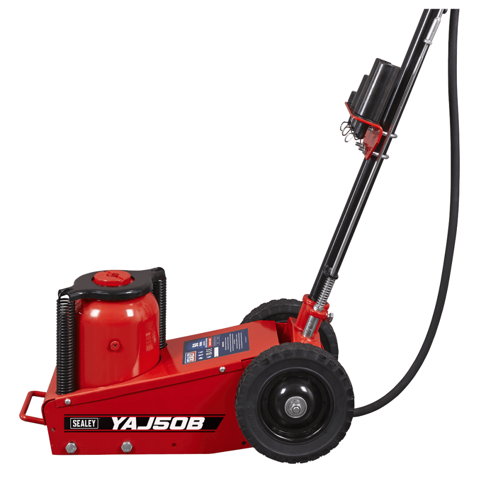 Air Operated Single Stage Trolley Jack 50 Tonne : Model No- YAJ50B