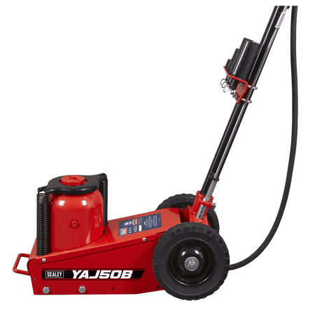 Air Operated Single Stage Trolley Jack 50 Tonne : Model No- YAJ50B