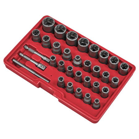 Slim Design Bolt & Nut Extractor Set 32pc Model No- AK8132
