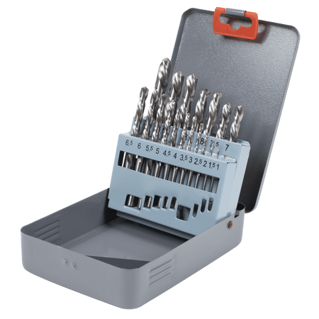 Left-Hand Spiral Drill Bit Set 19pc Model No- AK8190