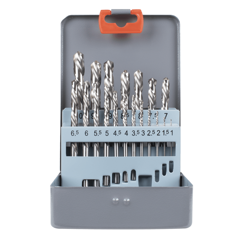 Left-Hand Spiral Drill Bit Set 19pc Model No- AK8190
