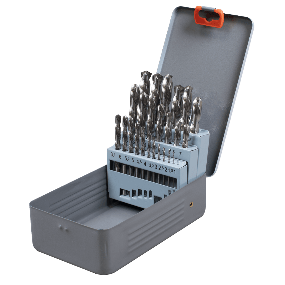 Left-Hand Spiral Drill Bit Set 25pc Model No- AK8191