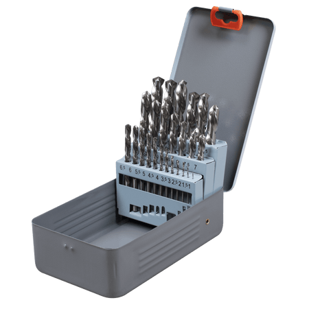 Left-Hand Spiral Drill Bit Set 25pc Model No- AK8191
