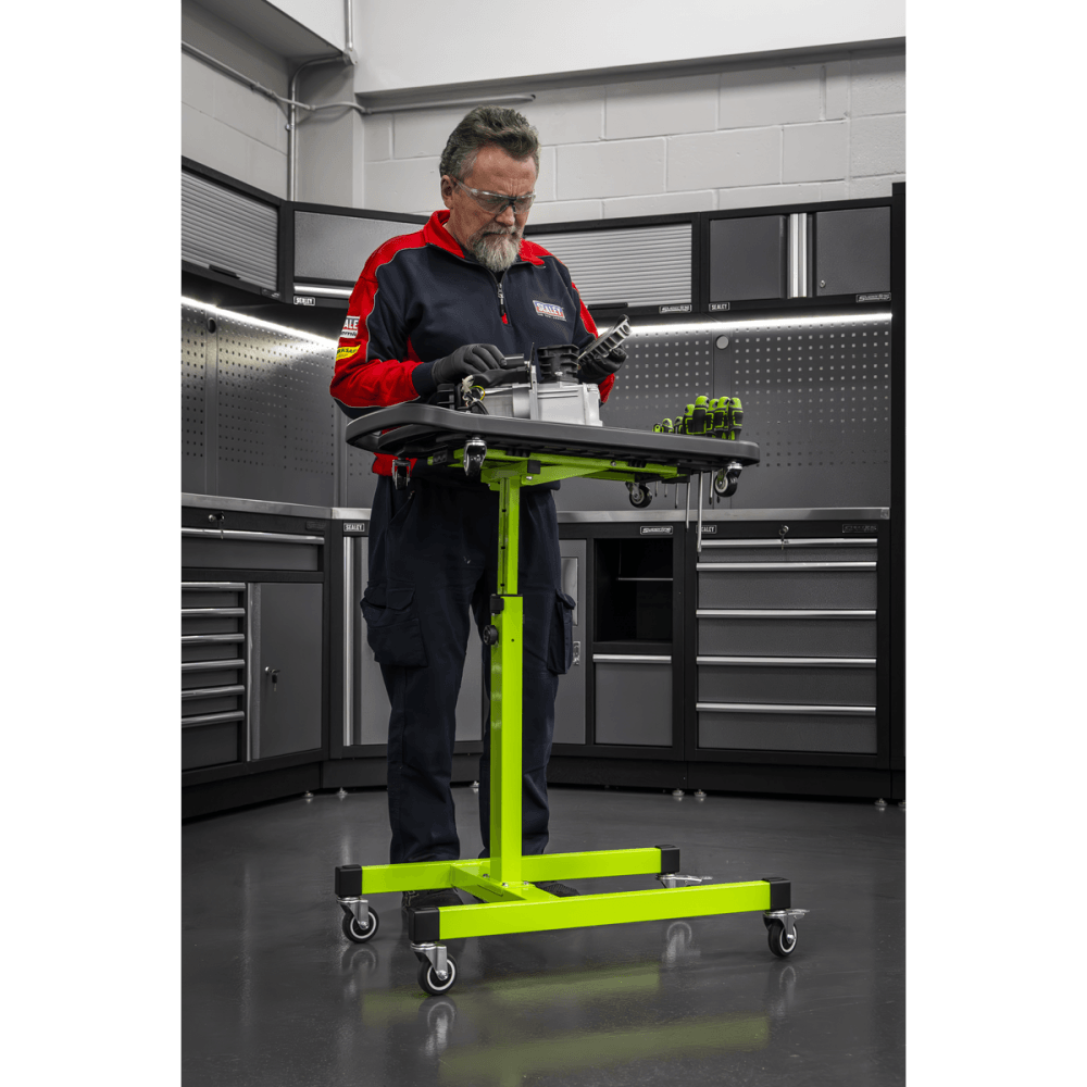 Adjustable-Height Mobile Workstation with Removable Top Tray Model No- AP201