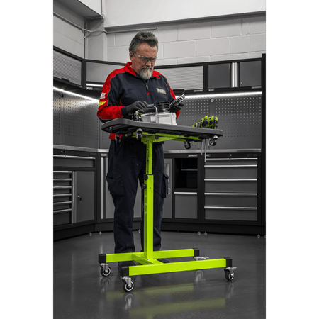 Adjustable-Height Mobile Workstation with Removable Top Tray Model No- AP201